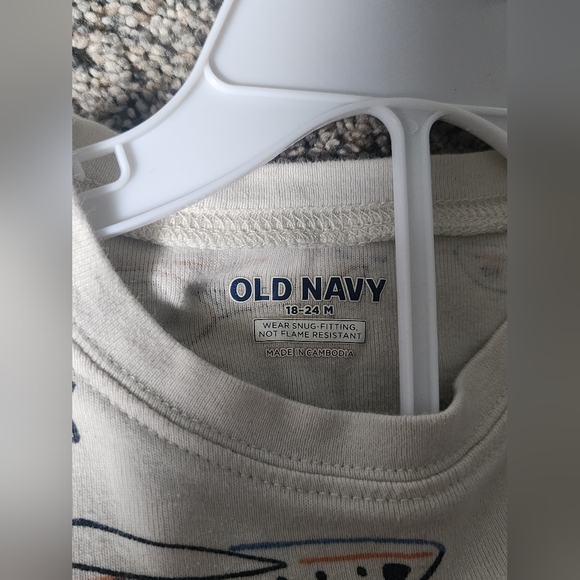 Kids Airplane Print 2 Piece Pajamas - Picture 3 of 4